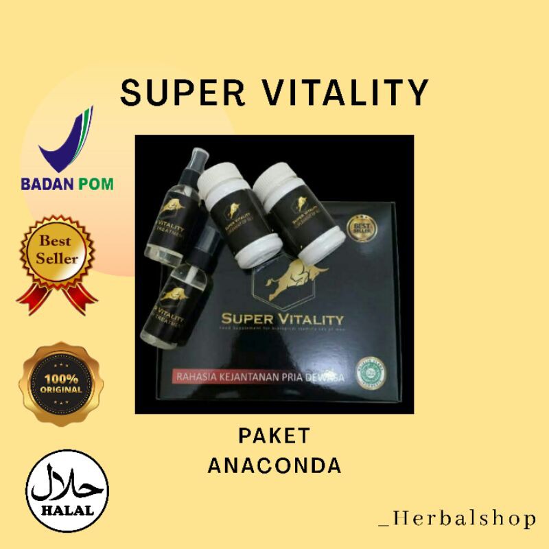 Botol kosong Super vitality paket anaconda