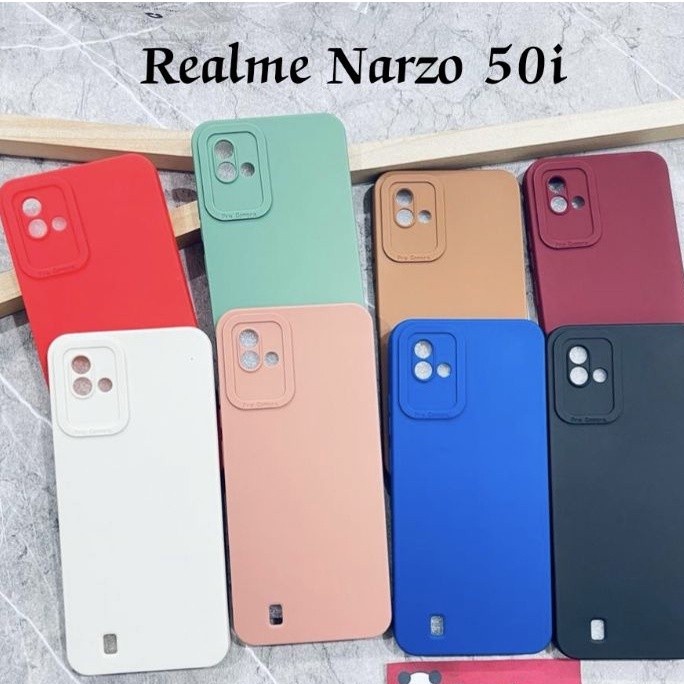 REALME NARZO 50A PRIME NARZO 50 50A 50i CASE SOFTCASE FULL COLOUR PRO CAMERA TEBAL SILIKON KARET SOFT PROTECT CAMERA COVER PELINDUNG KAMERA REALME NARZO 50 REALME NARZO 50A REALME NARZO 50i