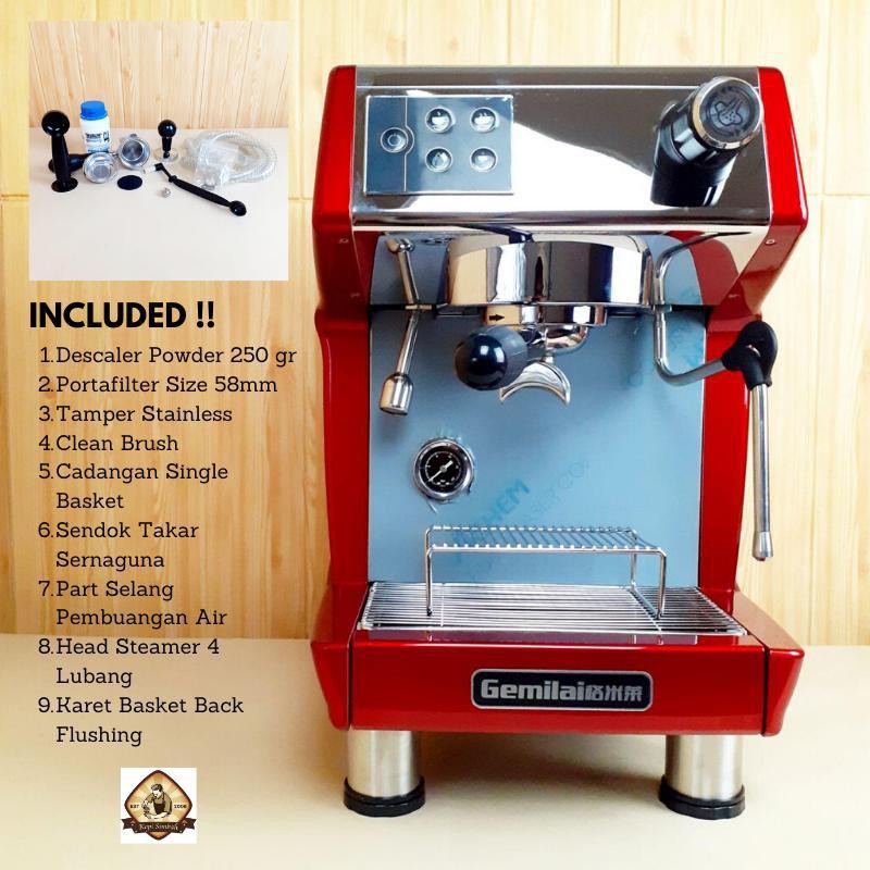 Mesin Espreso Commercial GUSTINO Gemilai CRM 3200 C Espresso Coffee Maker Alat Kopi Exspreso