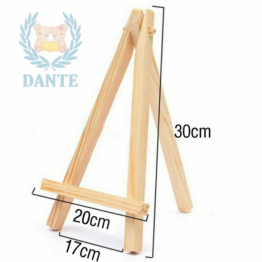 

Wooden Easel Tripod Stand Kayu Photo Lukis 30cm