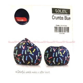 Soleil Crumbs Blue Bean  Bag  Kursi  Santai  Biru Bentuk Unik 