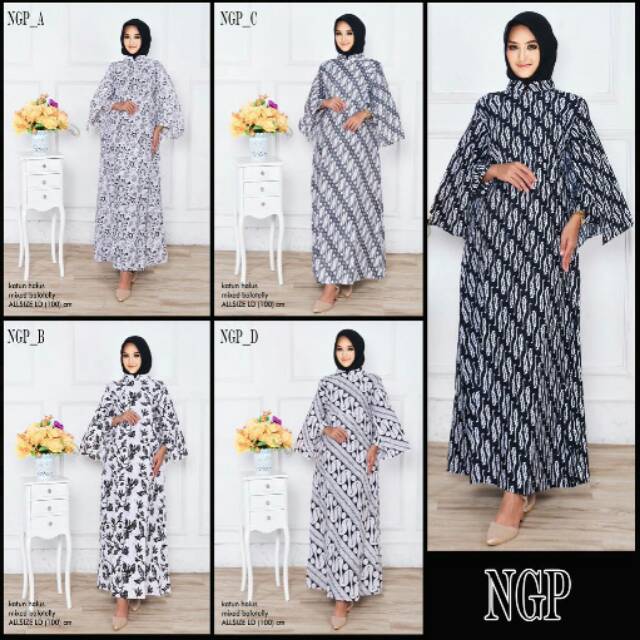 Kaftan batik gamis batik