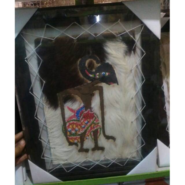 Lukisan Kerajinan Wayang Kode 005 - Bahan Kulit Kambing ASLI - Souvenir Jogja Harga Murah