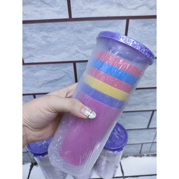 Gelas Pelangi Set 6 in 1/Gelas Minum Piknik/Picnic cup Set