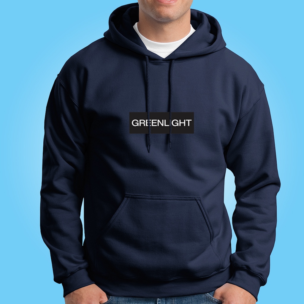 Sweater Hoodie Greenlight Bahan Cotton Fleece Tebal Unisex Size M L XL XXL