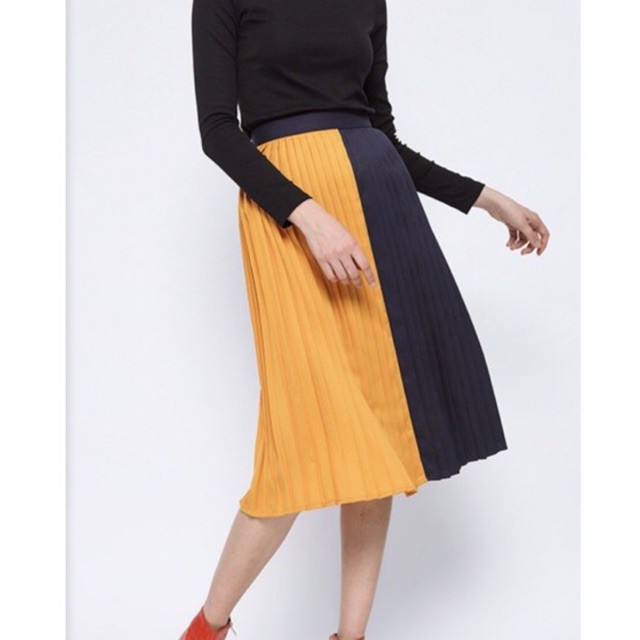 ROK MIDI PLISKET COTTONINK ORIGINAL BRANDED MURAH