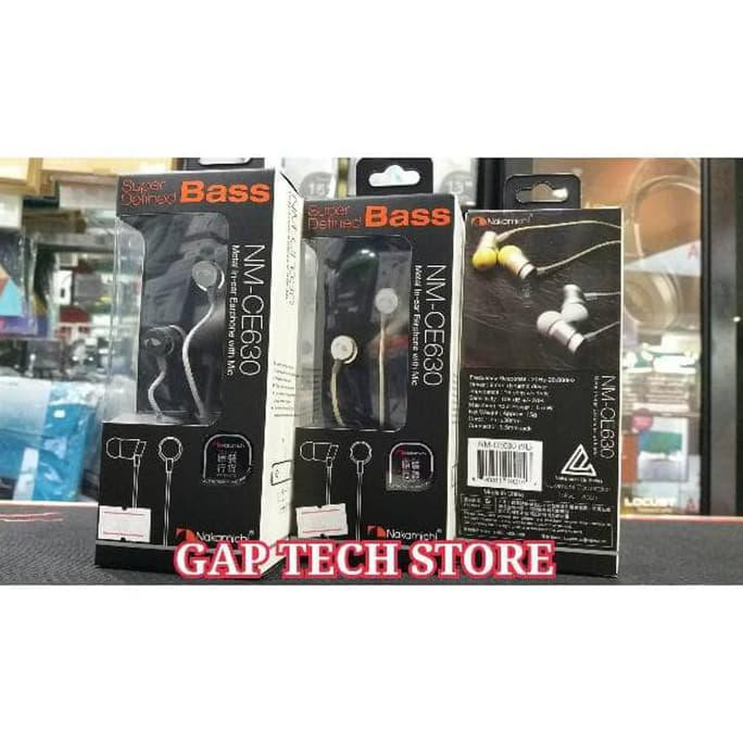 Nakamichi CE630 In-Ear Headphone Super Defined Bass - Silver