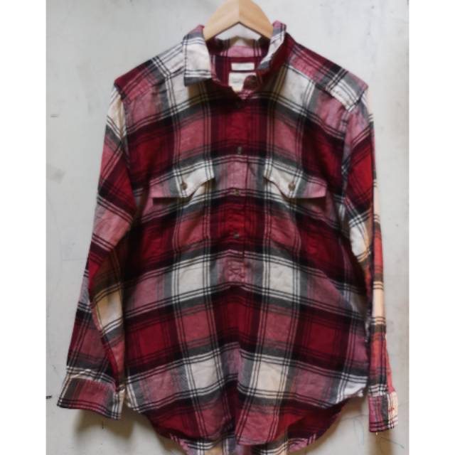 American eagle. Sz m fit l. Katun flanel. Lembut adem