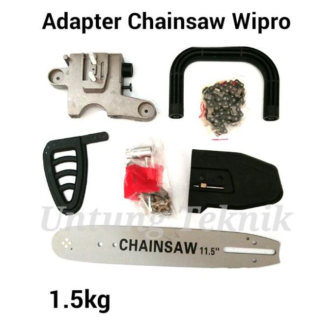 WIPRO 11.5 INCH ADAPTER GERINDA TO CHAINSAW MINI - GOOD GRADE TERLARIS