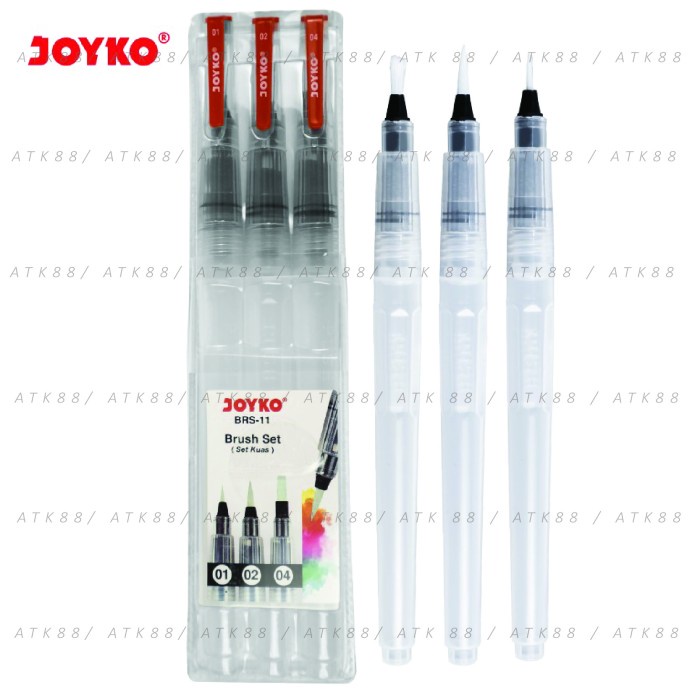 

(DISKON TERMURAH) Brush Set / Kuas Set Joyko BRS-11