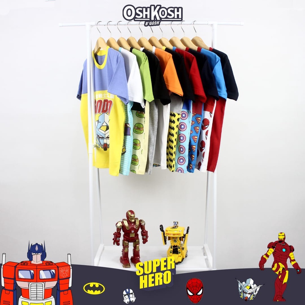 KAOS ANAK LAKI-LAKI SUPERHERO TEEN USIA 6-14 TAHUN