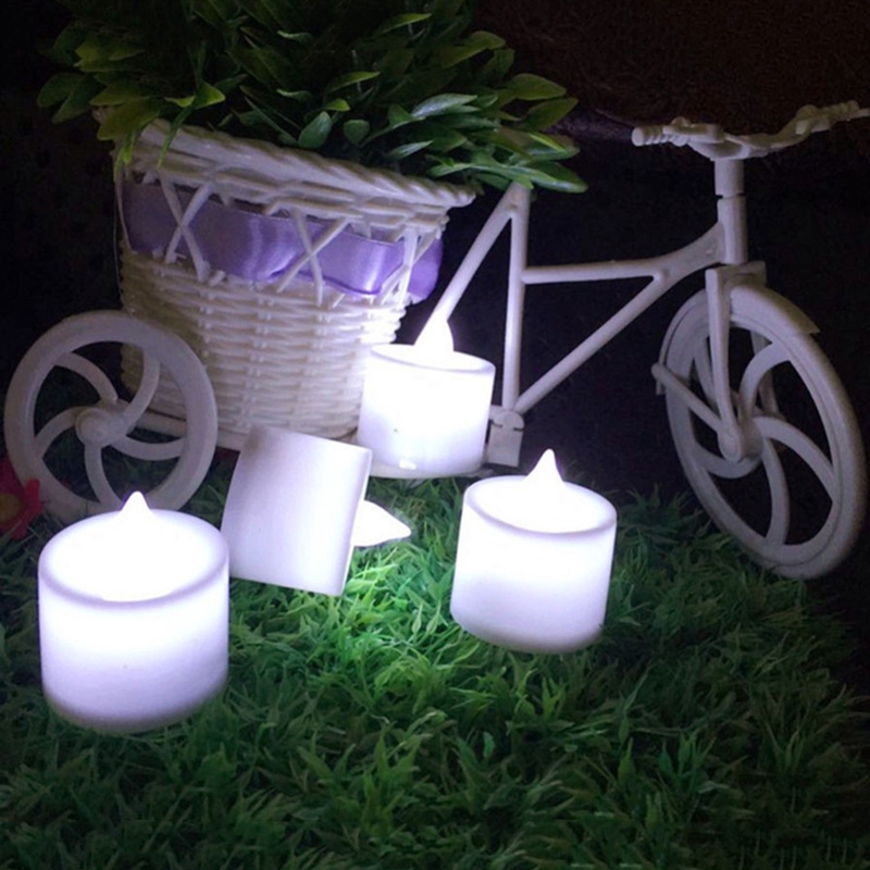 3Pcs/Pack Flameless Christmas LED Candle,Wedding Battery LED Candle Light,Multicolor Tea Light Lamp