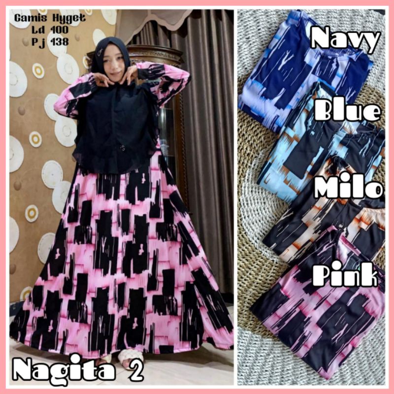 [Fashion Muslim] GAMIS HYGET PART 2 kekekinian | busui | murah | jumbo | motif