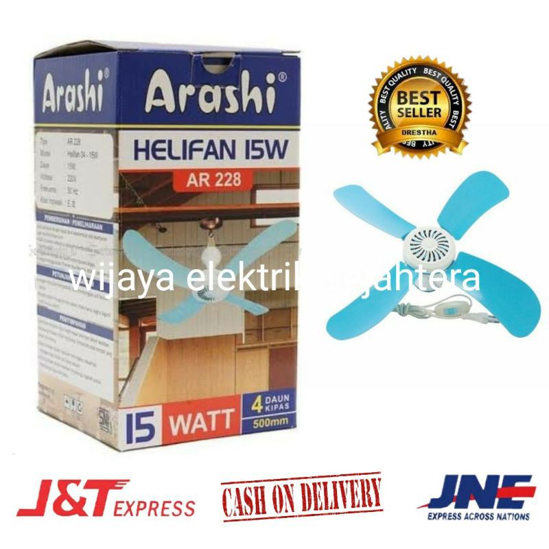 KIPAS ANGIN GANTUNG ARASHI 4 BALING BESAR