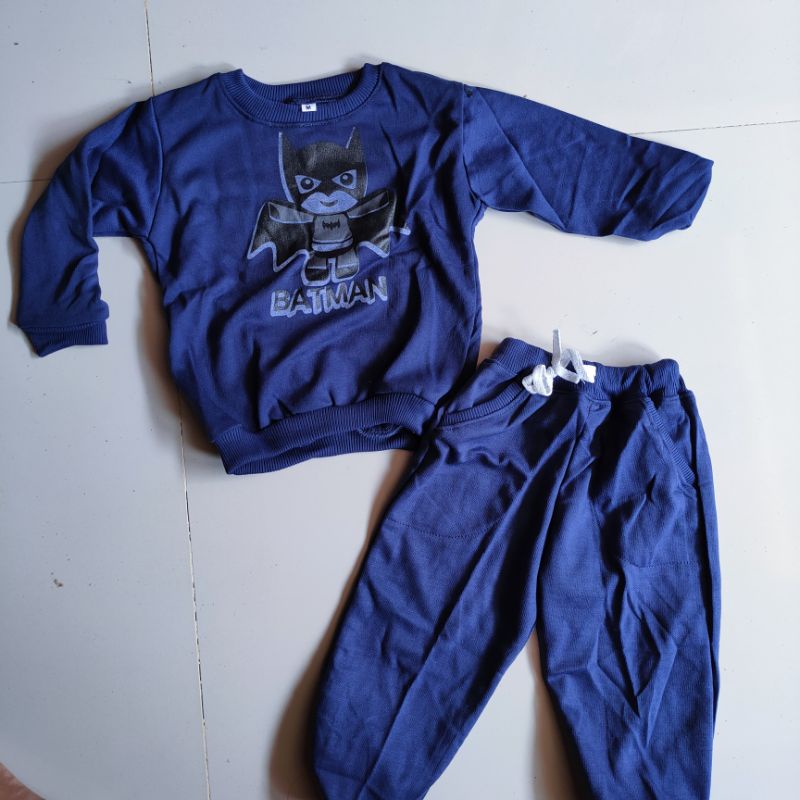 Setelan joger anak 1 2 3 4 5 tahun bahan premium murah jogger terlaris terbaru cewek cowok perempuan laki laki disney mickey mouse biru tua ( setelan jogger anak ) PART 3 FATONAH SHOP