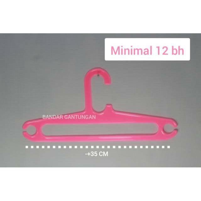 Hanger Plastik Polos Gantungan  Baju  Anak  Anak  14 Inch 