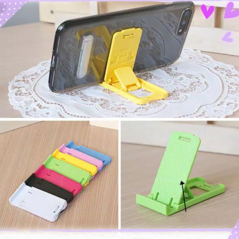 Dudukan Handphone Lipat Stand HP Tablet Holder Universal