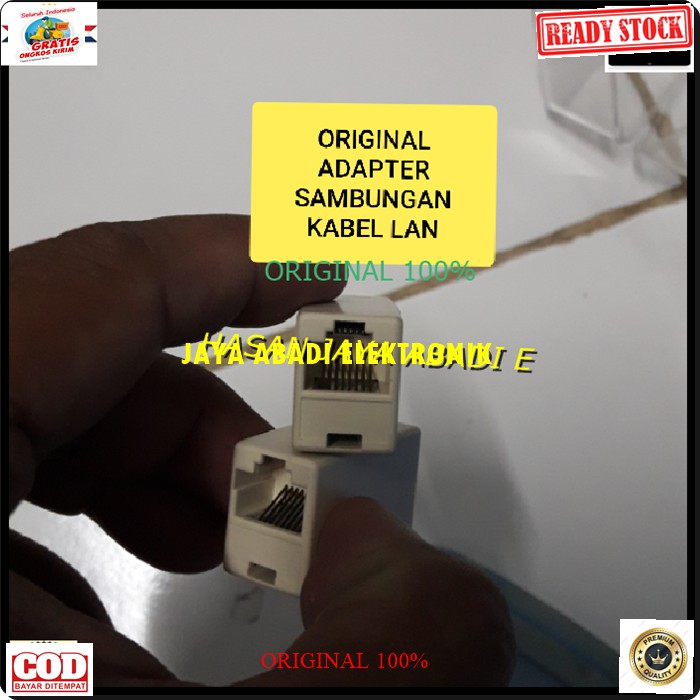 G277 BARREL RJ45 SOCKET SAMBUNGAN PENYAMBUNG DUA KABEL KABEL LAN KOMPUTER LAPTOP INTERNET CONEECTOR SAMBUNG CABLE UTP JARINGAN PERANGKAT KONEKTOR ELEKTRONIK SPLITTER SELECTOR ADAPTER PENGHUBUNG PENAMBAH JACK ORIGINAL ALAT HARGA SATUAN