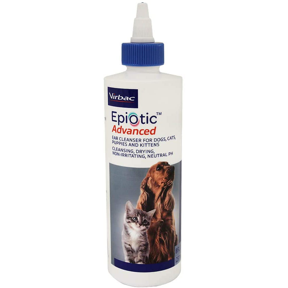 Virbac Epi Otic Advanced Ear Cleaner for Dogs & Cats 8 oz 237 ml Obat
