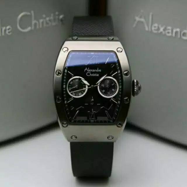 ALEXANDRE CHRISTIE AC2780 FULL BLACK WANITA.ORIGINAL GARANSI RESMI 1 TAHUN