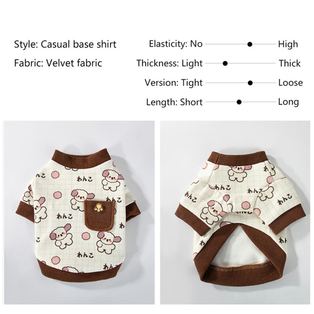 Timekey Sweater Motif Print Kartun Lucu Untuk Anjing French Bulldog B9F7