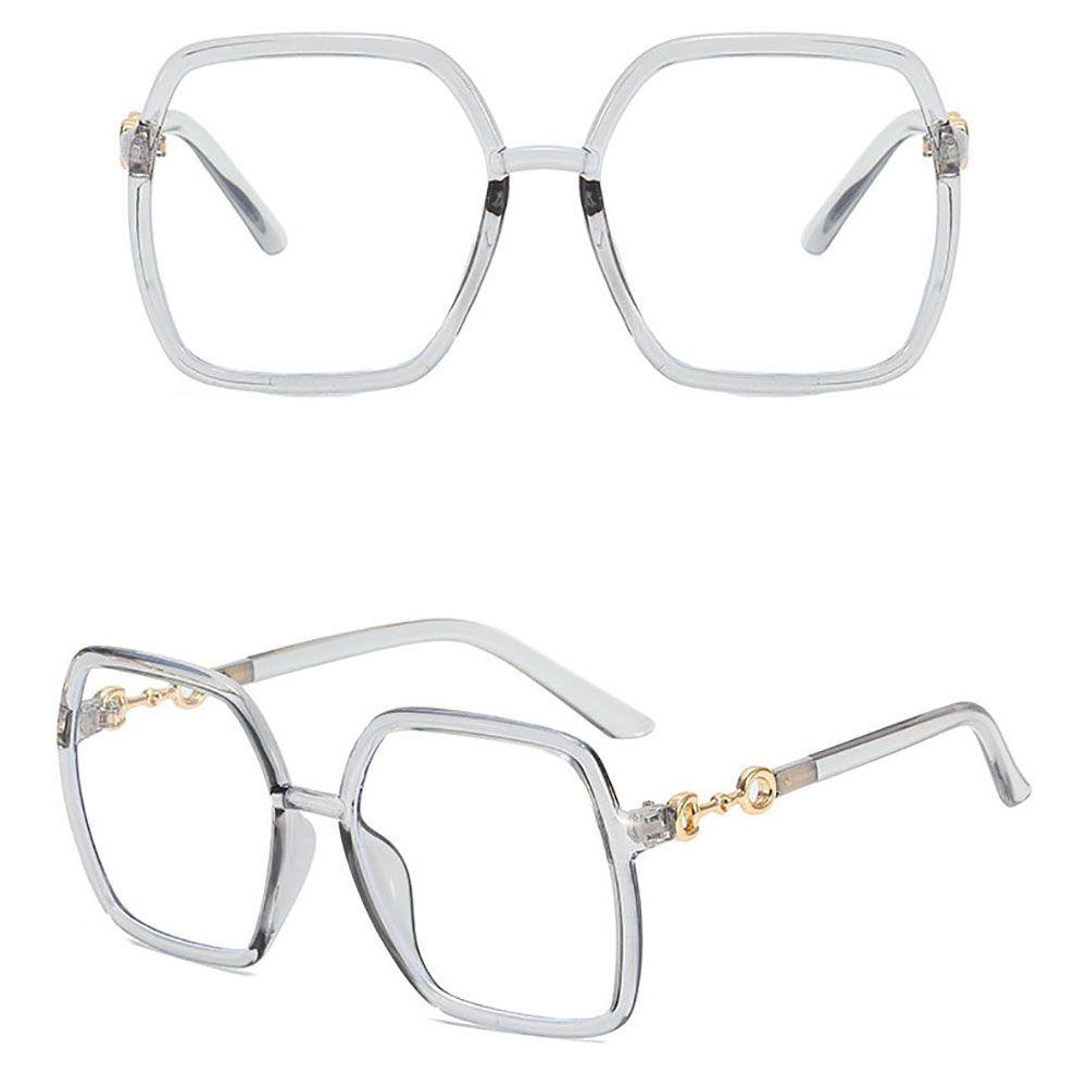 Mxbeauty Square Spectacles Fashion Retro Wanita Anti Blue Light Pria Kacamata Komputer Kaca Mata Optik