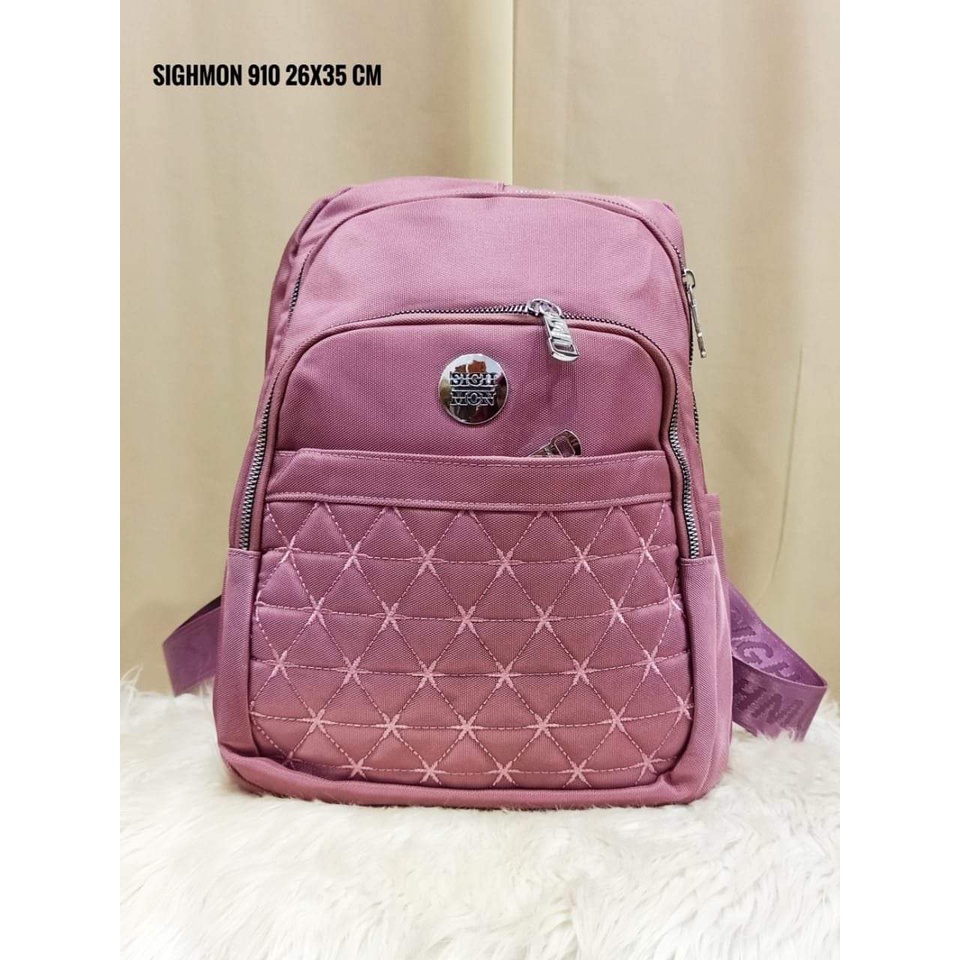 Tas Ransel Sighmon 910 Bahan Kanvas. Tas Sighmon ORI Tas Wanita Tas Ransel Wanita Import BEST SELLER.!!!l Tas Sighmon Import Bisa bayar ditempat.!!!