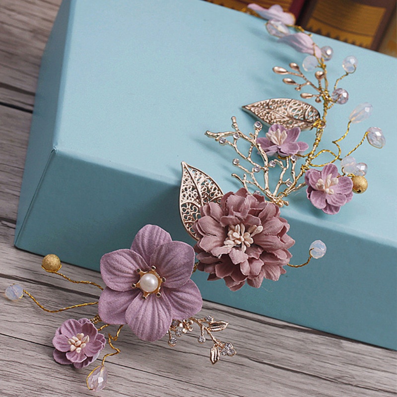 Siy Mahkotatiara Rambut Bahan Alloy Handmade Untuk Pernikahanpengantin Wanita