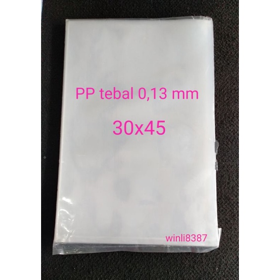 Plastik PP tebal 30x45x0,13 mm