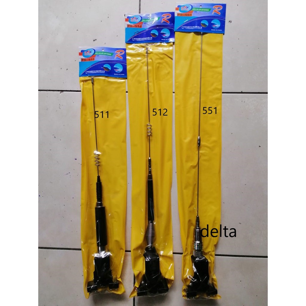 Antena jepit kap mesin/bagasi PS 511, 512, 551 mobil universal