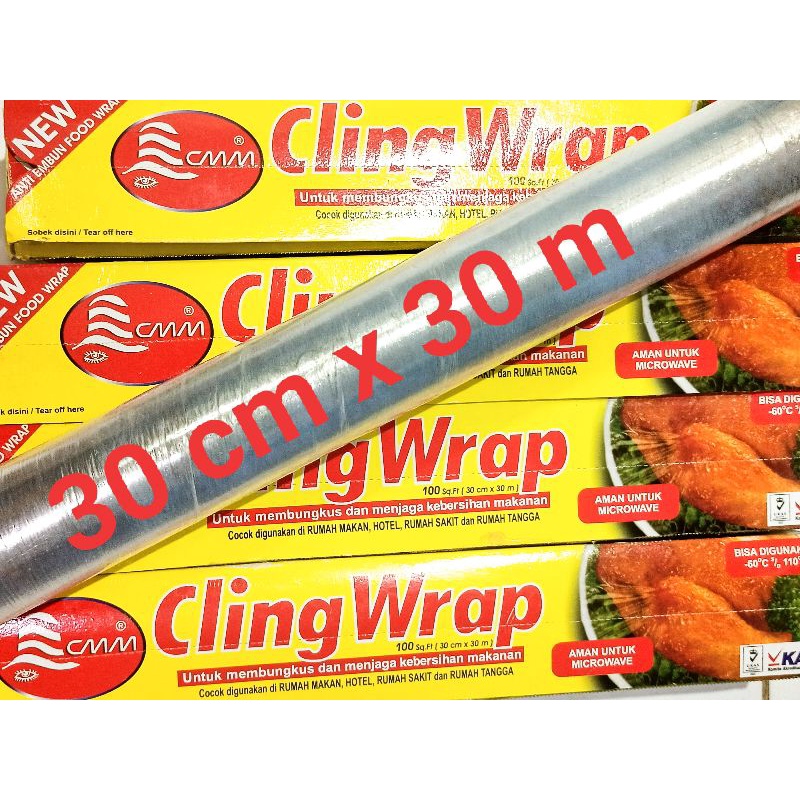 CLING WRAP 30 CM X 30 M FOOD GRADE