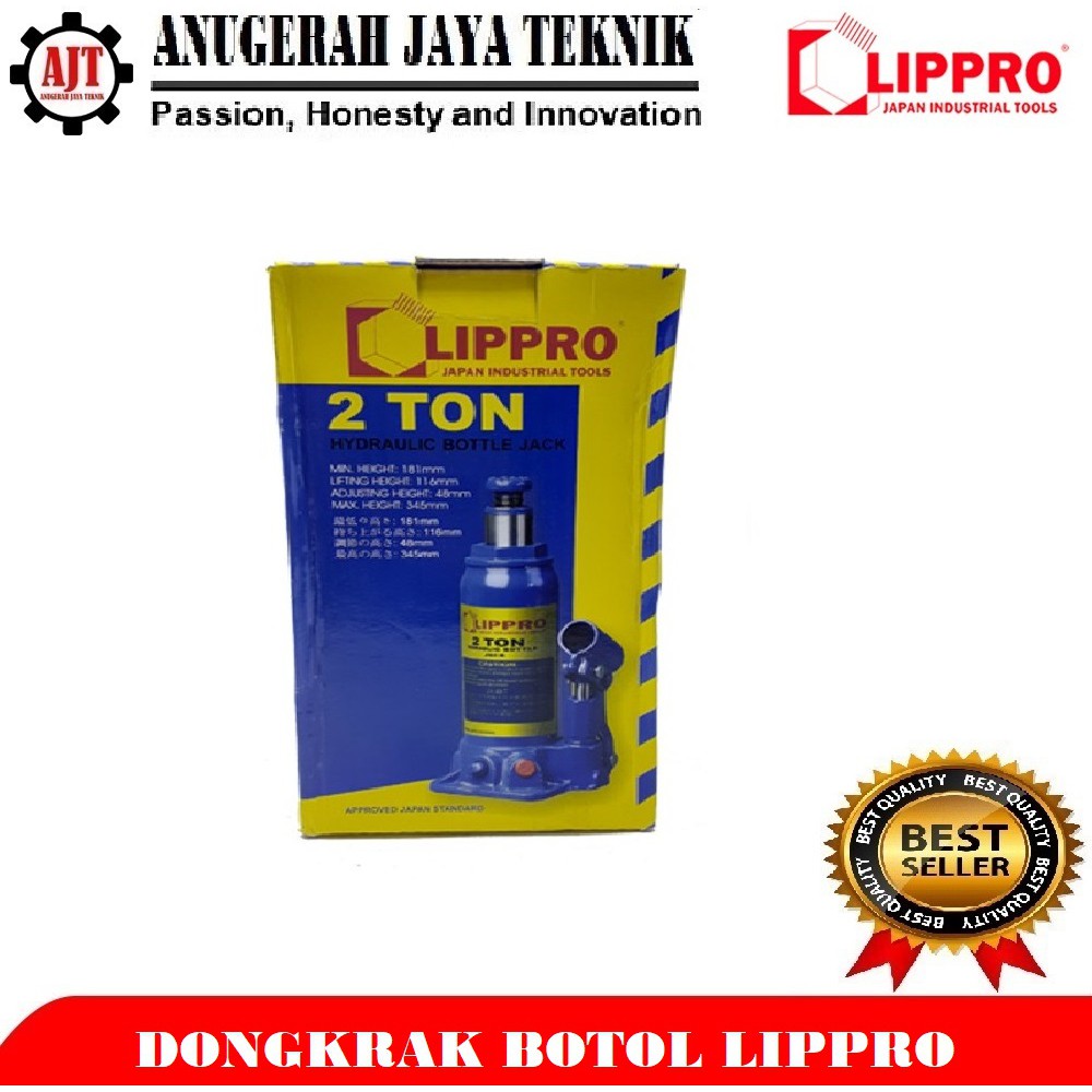 Dongkrak Botol LIPPRO 3 TON HYDRAULIC