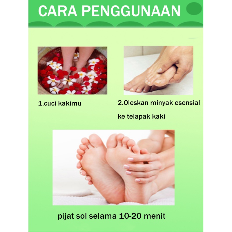 Minyak esensial pijat Oil Pertumbuhan Tinggi Pijat Perawatan Kaki Peningkatan Pertumbuhan Tulang Peninggi Badan 15ml x2 perkembangan kaki sekunder