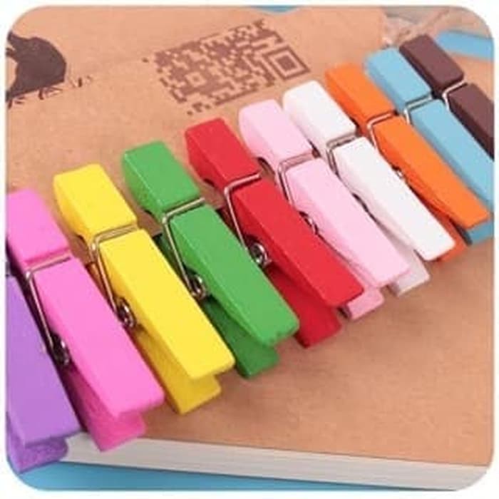 

wooden clip/penjepit kayu /paper clip murah lucu binder clip