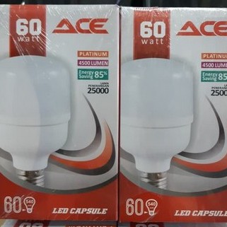 Lampu Led CAPSULE ACE 60 Watt Led Tabung Jumbo Bergaransi 60Watt