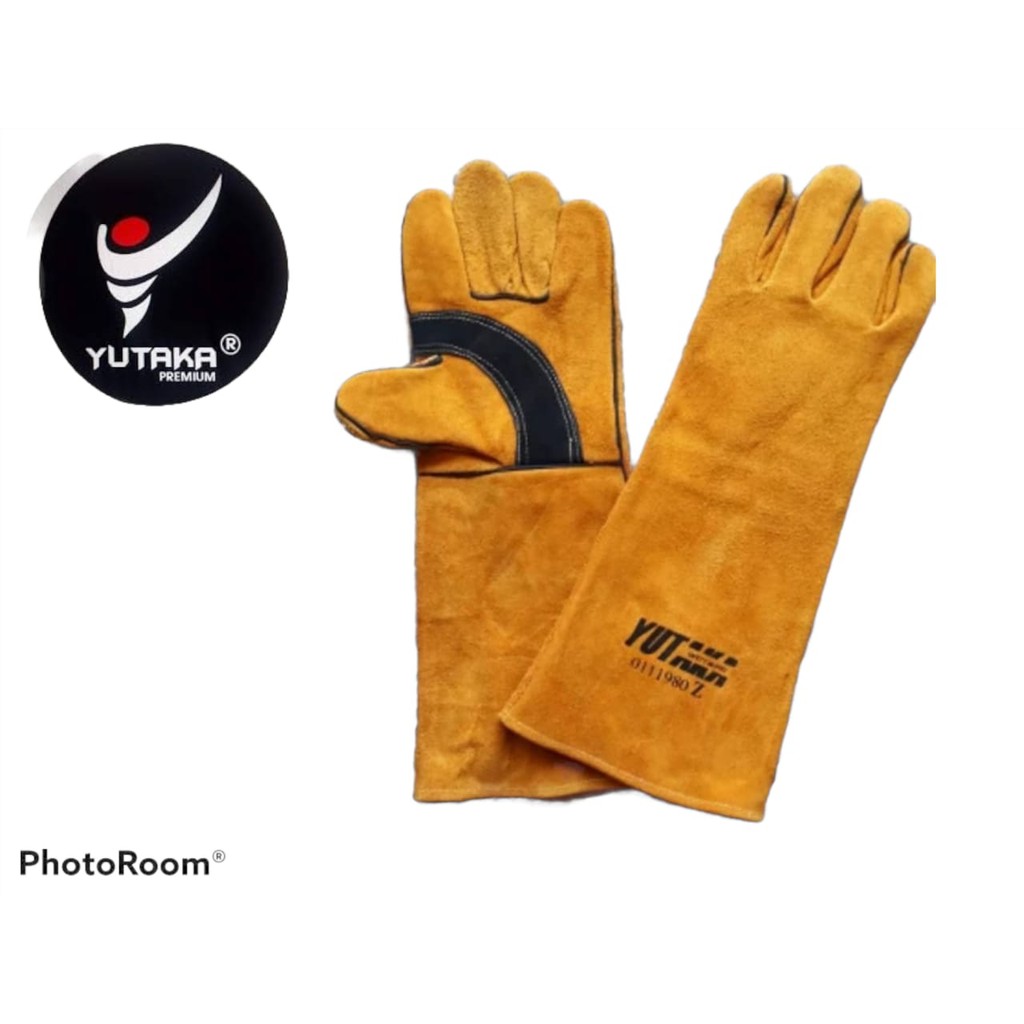 YUTAKA WELDING GLOVE 16 Inch/sarung tangan las yutaka 16 inch tan