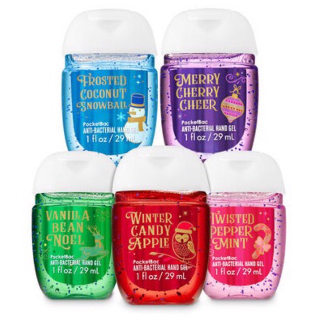 2023 Christmas Xmas POCKETBAC- BATH AND BODY WORKS Hand Sanitizer Christmas