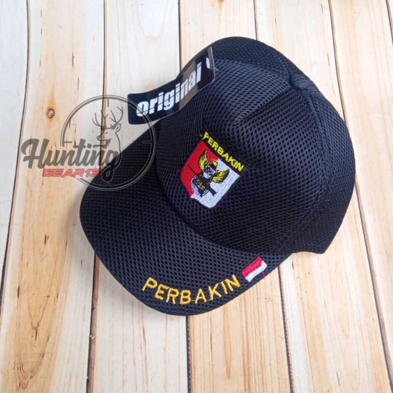 Topi PERBAKIN full bordir - topi warna hitam - topi