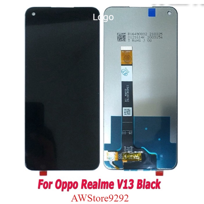Layar Screen LCD TS Touchscreen Fullset OPPO REALME V13 REALME Q3 REALME Q3I - Black