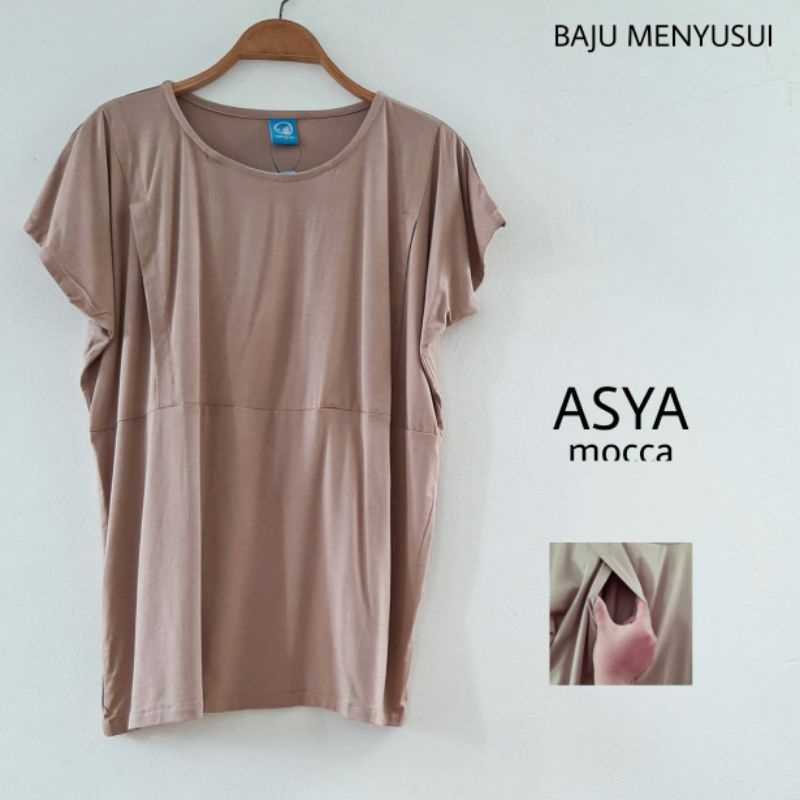 MAMIGAYA  Nursing Wear - NEW  ASYA  Baju Menyusui Atasan Kaos ASI