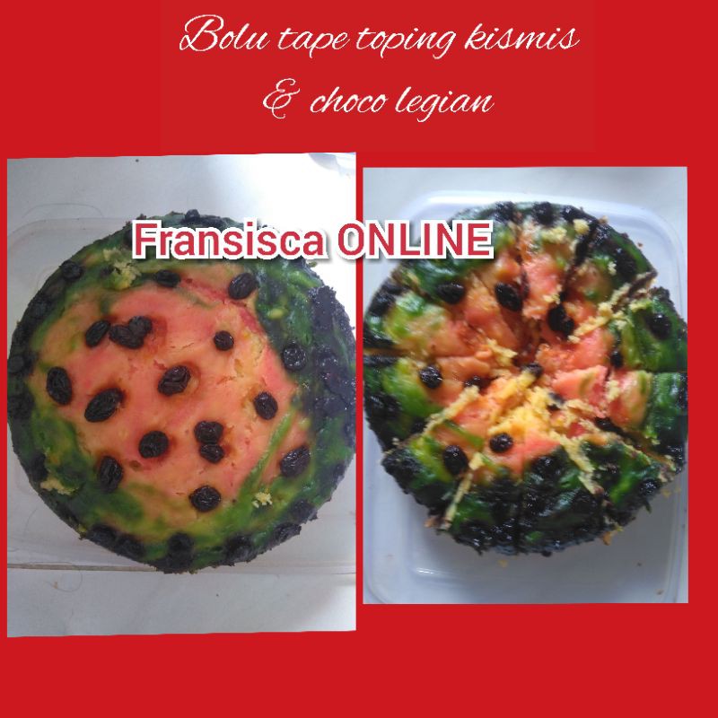 

bolu tape toping kismis & choco legian
