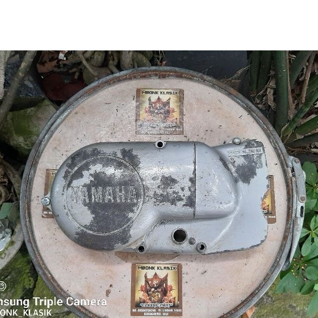 block mesin kalter kiri bak magnet bak kopling s100 rs125 ORIGINAL block mesin kiri yamaha rs100 rs1