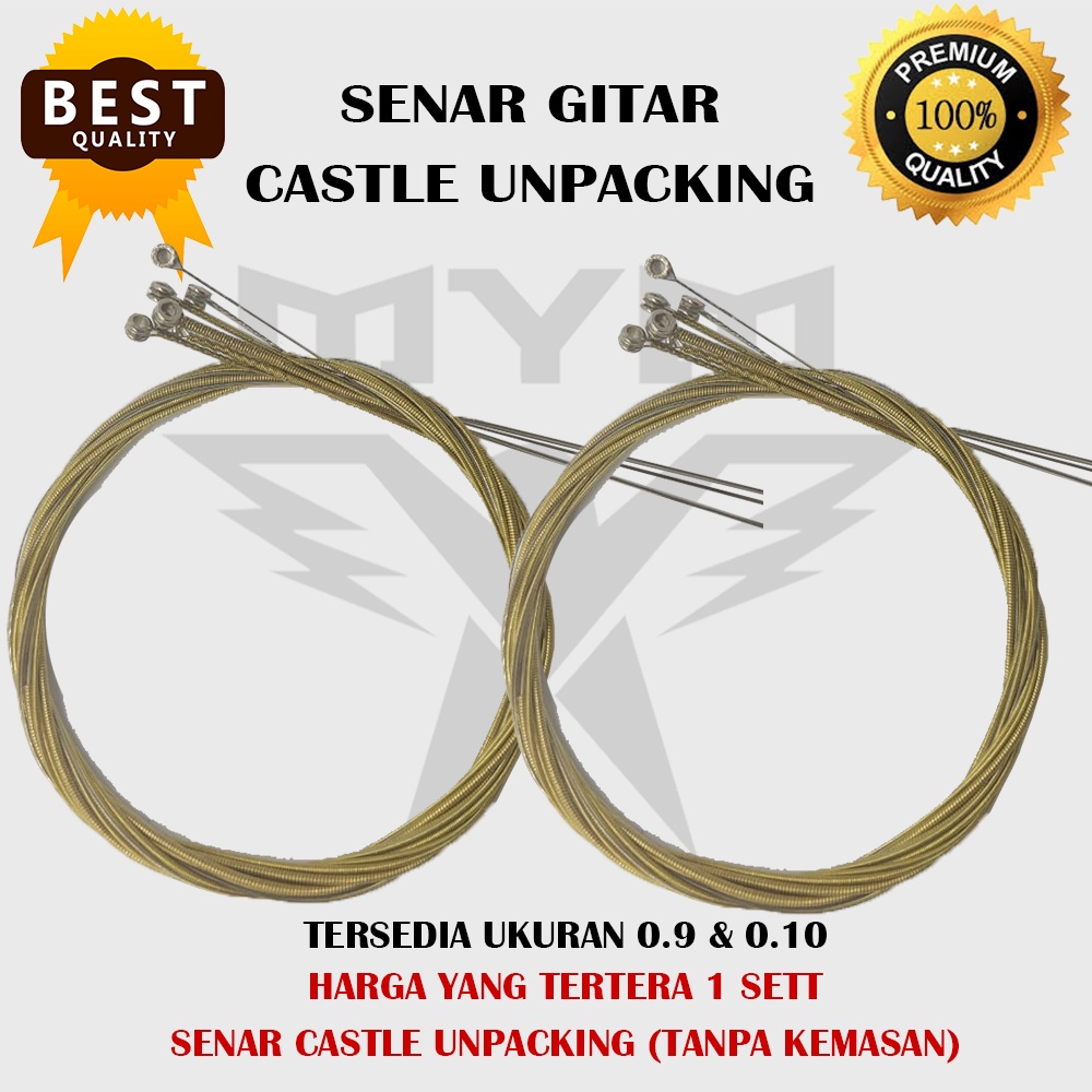 Senar gitar akustik unpacking castle 010&amp;011