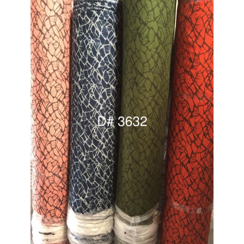 kain rayon katun motif abstrak