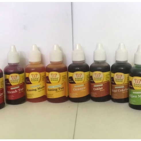 

KOEPOE PEWARNA CAIR 30ML FOOD COLORING BAHAN MIX CAMPURAN BAKING KUE ROTI DAN MAKANAN