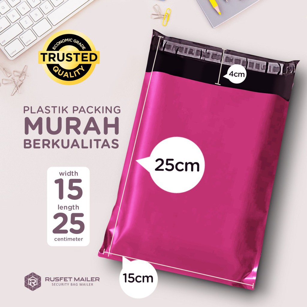 

Polymailer Ekonomis Pink - Plastik Packing Murah Isi ±100 Lembar - Harga Dijamin Termurah