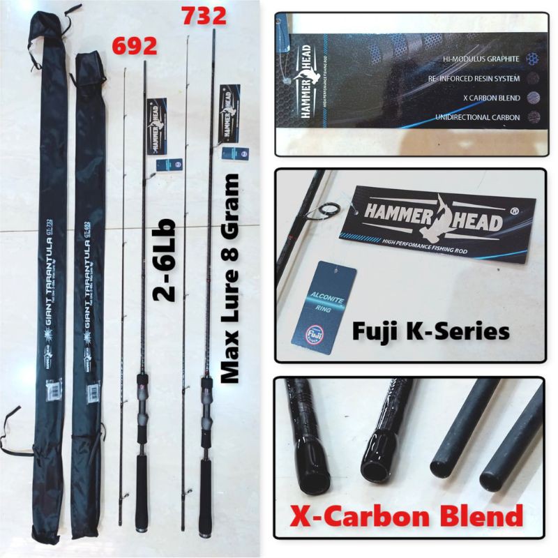 joran UL Hammerhead GIANT TARANTULA, X Carbon Ring Fuji