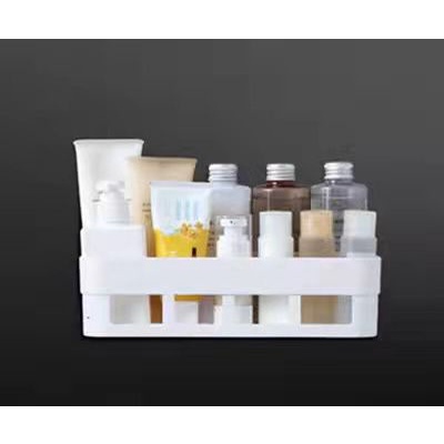 RAK TEMPEL DINDING PERSEGI/ RAK KAMAR MANDI/ RAK HOLDER TEMPEL/TEMPAT PERALATAN DAPUR DAN KAMAR MANDI TOILET/RAK GANTUNG MULTIFUNGSI-2