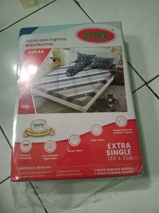 Sprei Kintakun Dluxe 120x200x20 Cm Motif Ezlyn - Graciela - Laurence - Mathilda