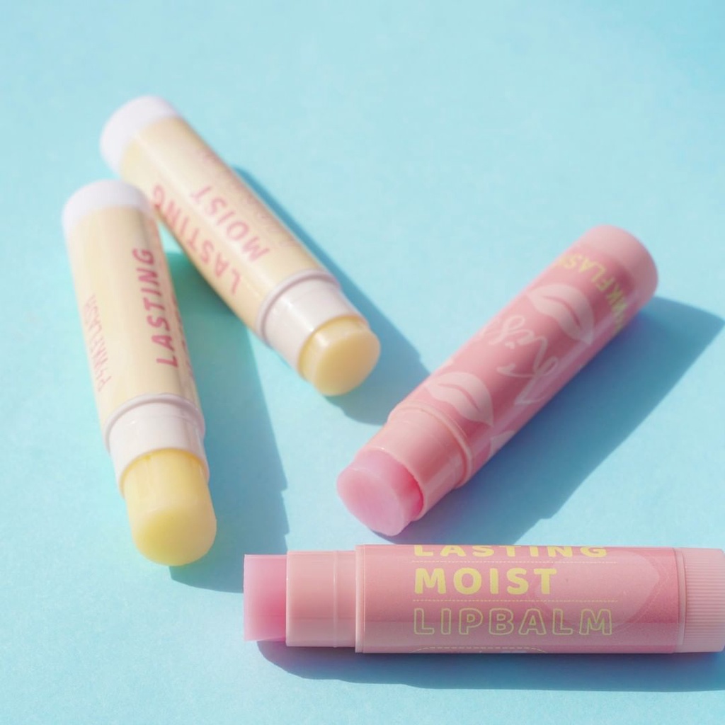 PINKFLASH Fresh Cream Lip Balm Lasting Moist Soft Lips Moisturizing Hydration 3 Specifications / pelembab bibir care